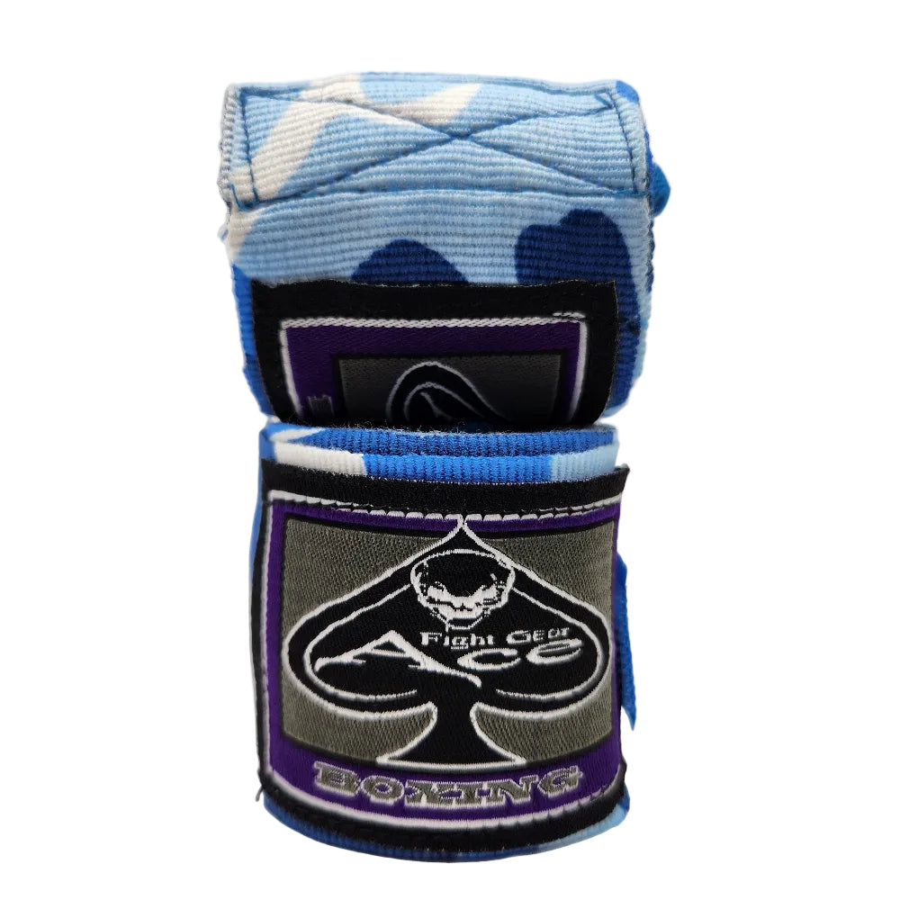 Ace Fight Gear Hand Wraps & Accessories Ace Boxing Handwraps - Blue Camo
