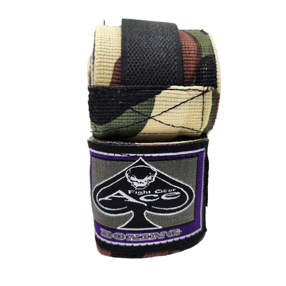 Ace Fight Gear Hand Wraps & Accessories Ace Boxing Handwraps - Green Camo