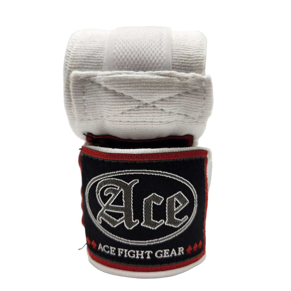 Ace Fight Gear Hand Wraps & Accessories Ace Boxing Handwraps - White