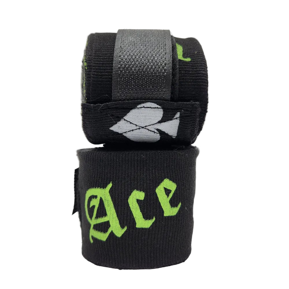 Ace Fight Gear Hand Wraps & Accessories Ace ILL FORTUNE Boxing Handwraps - Black