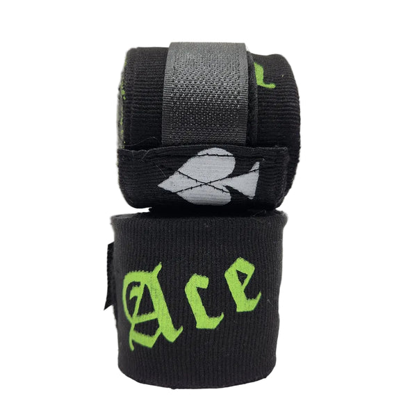 Ace Fight Gear Hand Wraps & Accessories Ace ILL FORTUNE Boxing Handwraps - Black