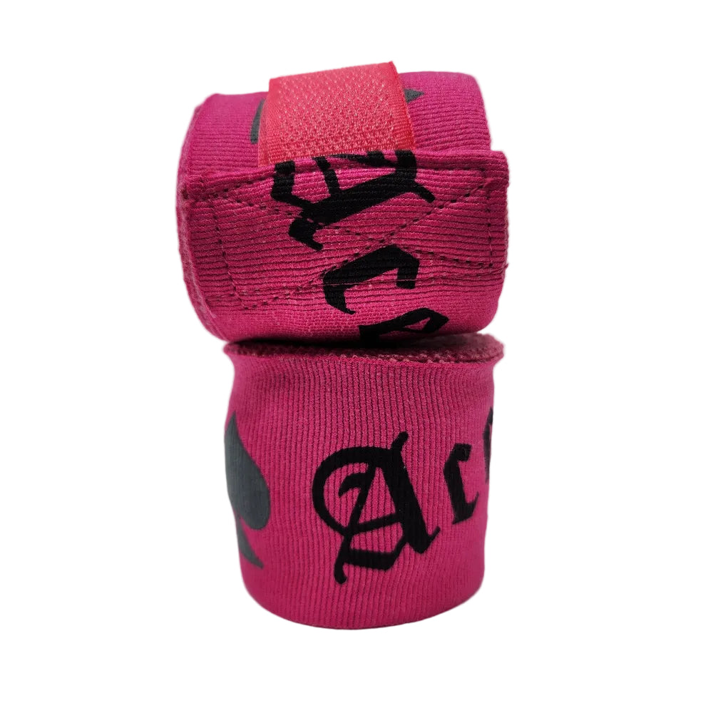 Ace Fight Gear Hand Wraps & Accessories Ace ILL FORTUNE Boxing Handwraps - Pink