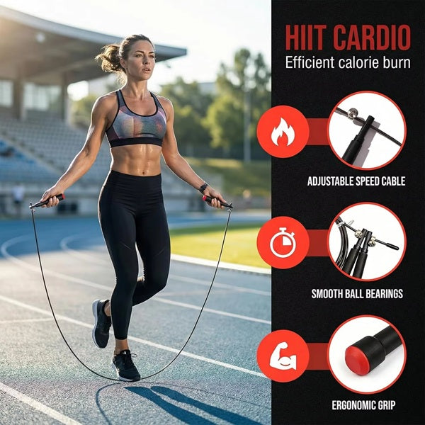 Ace Fight Gear Jump Ropes Ace Adjustible Length Speed Rope