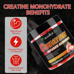 Acentiallabs Supplements Acentiallabs Creatine Infused Strawberry Gummies