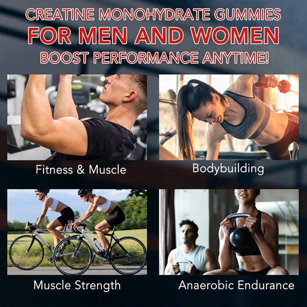 Acentiallabs Supplements Acentiallabs Creatine Infused Strawberry Gummies