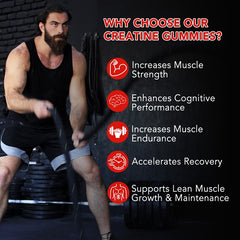 Acentiallabs Supplements Acentiallabs Creatine Infused Strawberry Gummies