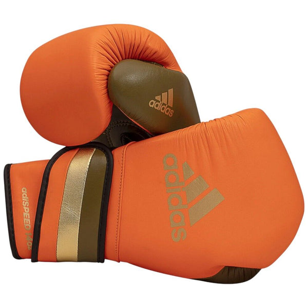 Adidas Adidas Adispeed 501 Limited Edition Pro Boxing Gloves - Orange/Gold/Black