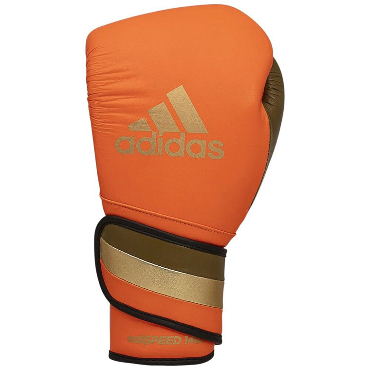 Adidas Adispeed 501 Limited Edition Pro Boxing Gloves - Orange/Gold/Black