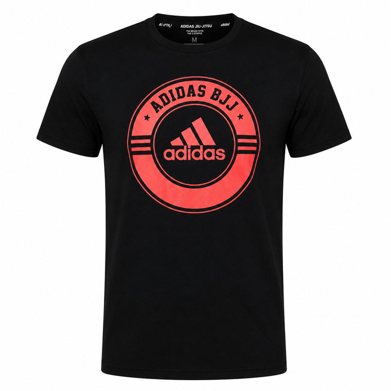 Adidas T-Shirt BJJ Combat Sports Black/Red