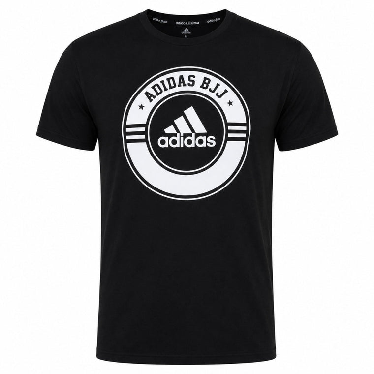Adidas T-Shirt BJJ Combat Sports Black/White