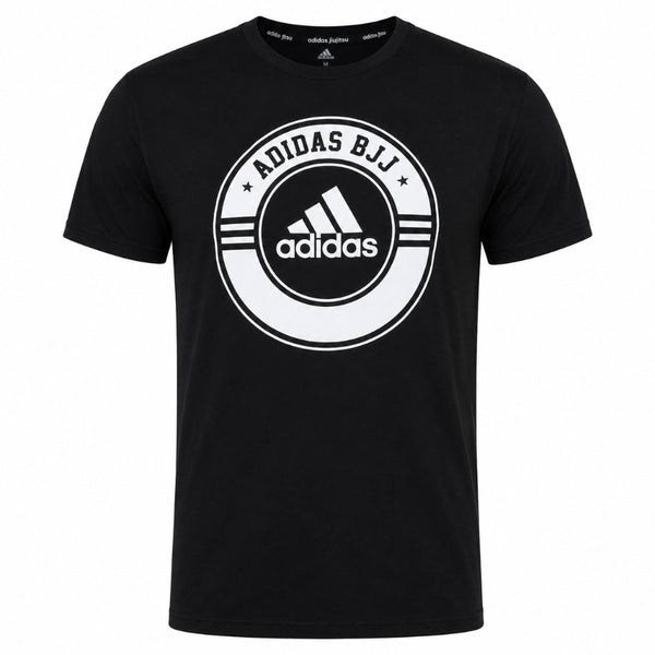 Adidas BJJ T Shirts Adidas T-Shirt BJJ Combat Sports Black/White