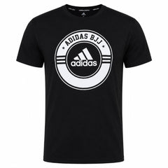 Adidas BJJ T Shirts Adidas T-Shirt BJJ Combat Sports Black/White