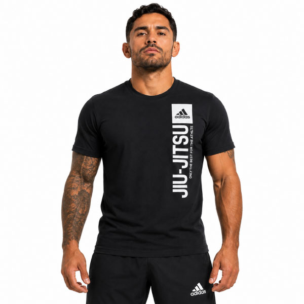Adidas Vertical Jiu Jitsu T-Shirt - Black/White