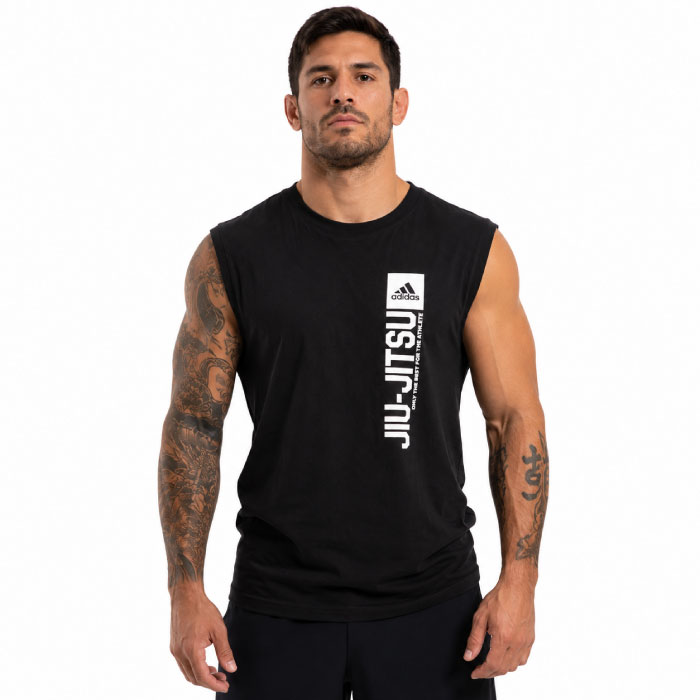 Adidas Vertical Jiu Jitsu Tank Top - Black/White