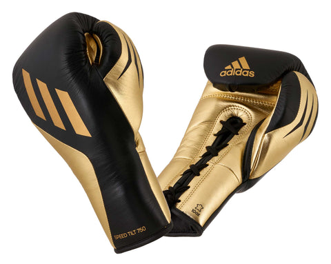 Adidas Black/Gold / 10oz-XL Adidas Speed Tilt 750 Fight Gloves