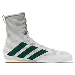 Adidas Boxing Boots Adidas Box Hog 4 Boxing Boots - White/Green/Black