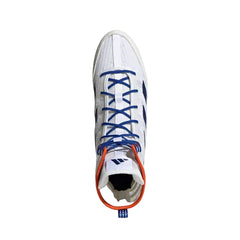 Adidas Boxing Boots Adidas Box Hog 4 Boxing Boots - White/Royal Blue
