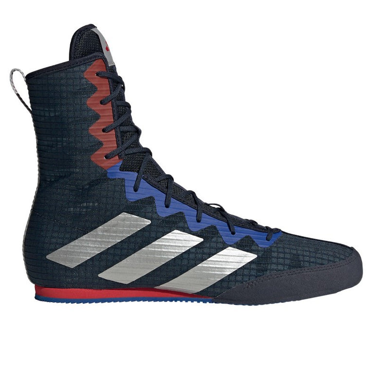 Adidas Box Hog 4 Boxing Shoes Boots - Legend Ink Silver/Grey