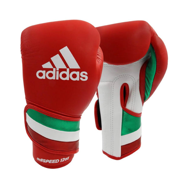 Adidas Adispeed Boxing Gloves Red/White/Green