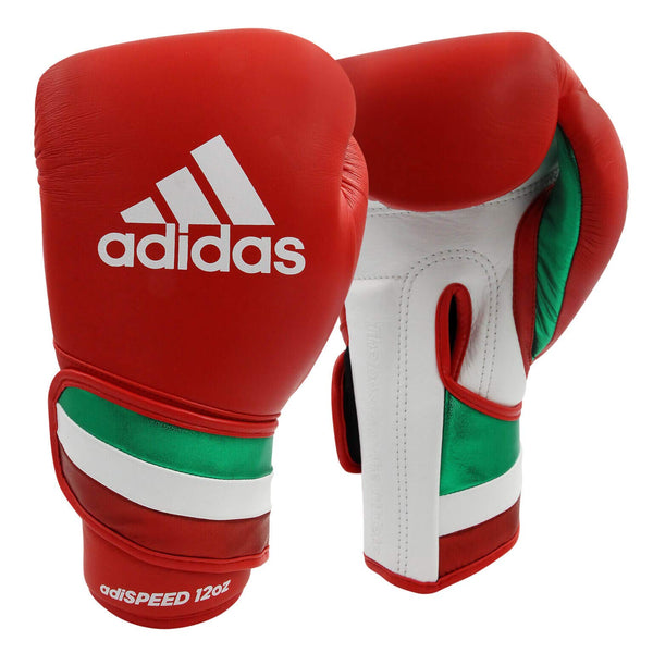 Adidas Adispeed Speed Pro Boxing Gloves Red/White/Green