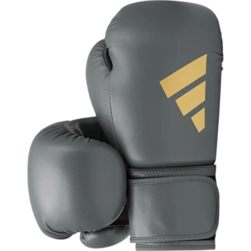 Adidas Boxing Gloves Adidas Speed 50 Gel Boxing Gloves - Ash Grey/Gold