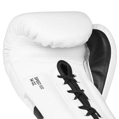 Adidas Boxing Gloves Lace Up 16oz Adidas Adispeed 500 Pro Lace Up Boxing Gloves - White/Black
