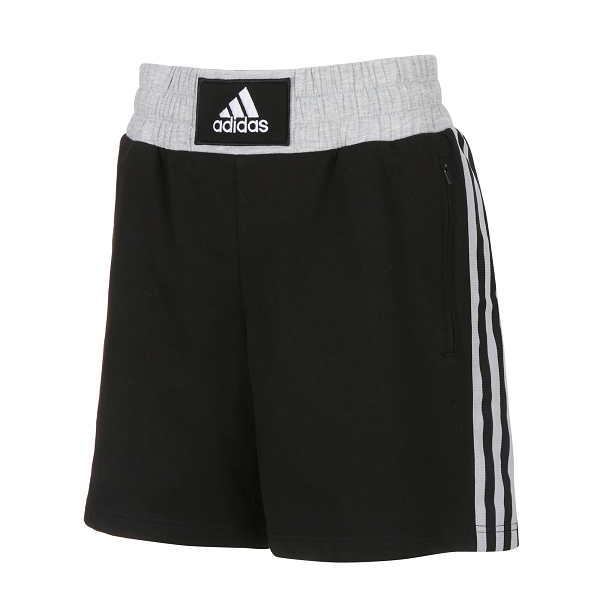 Adidas Boxwear Traditional Boxing Shorts Black Grey