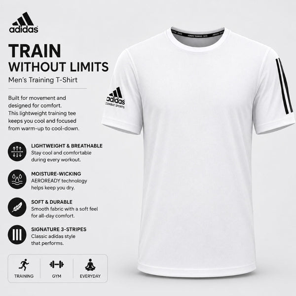 Adidas Boxing T Shirts Adidas Combat Sports T-Shirt – White