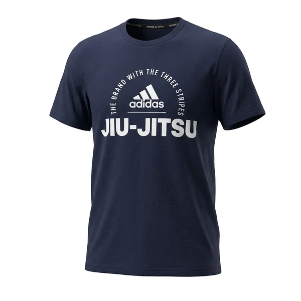 Adidas Boxing T Shirts Adidas Jiu Jitsu Community T Shirt - Navy Blue