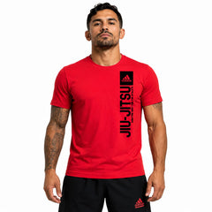 Adidas Boxing T Shirts Adidas Vertical Jiu Jitsu T-Shirt - Vivid Red