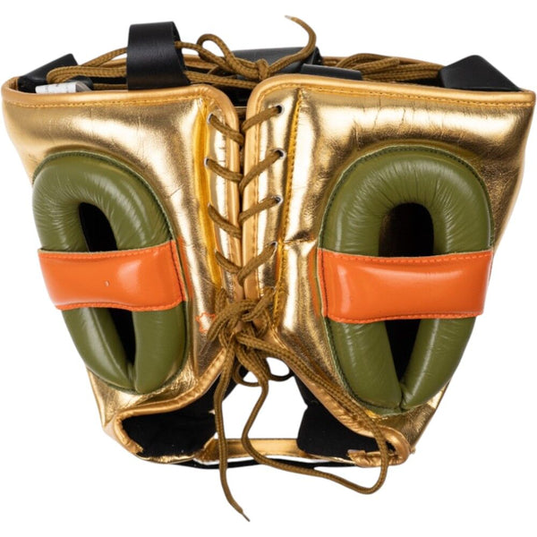 Adidas Head Guards Adidas Adistar Pro Limited Edition Head Guard - Orange/Gold/Khaki