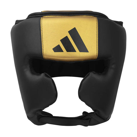 Adidas Speed Pro Boxing Head Guard - Black/Gold