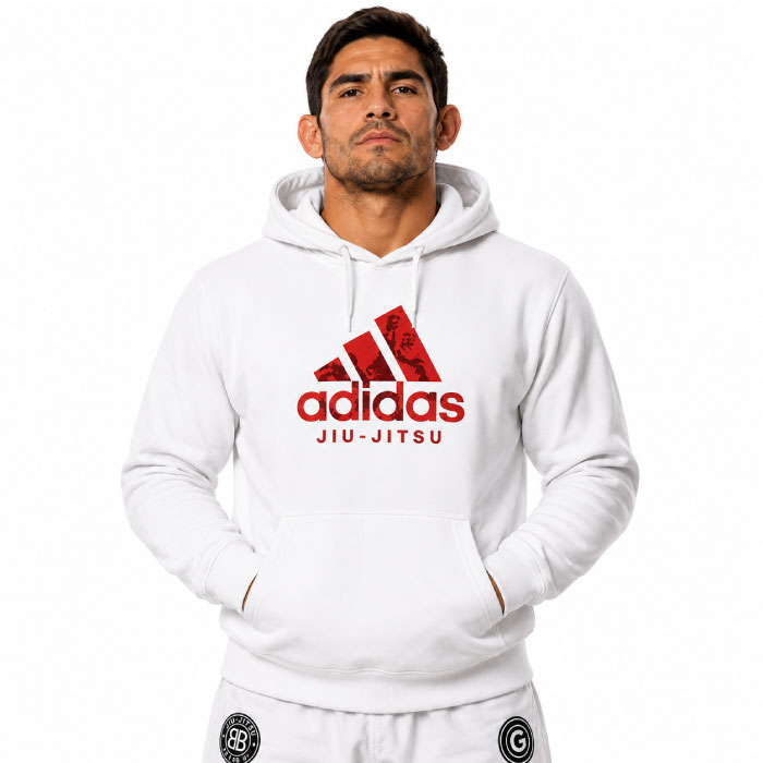 Adidas Hoodies & Long Sleeve Adidas Badge of Sport Jiu Jitsu Hoodie - White