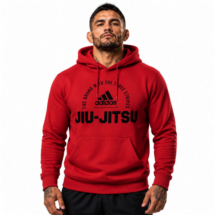 Adidas Community BJJ Jiu Jitsu Hoodie - Vivid Red