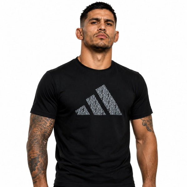 Adidas T Shirts Adidas Boxing Perfo Script T Shirt - Black