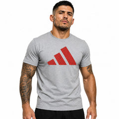 Adidas T Shirts Adidas Boxing Perfo Script T Shirt - Grey