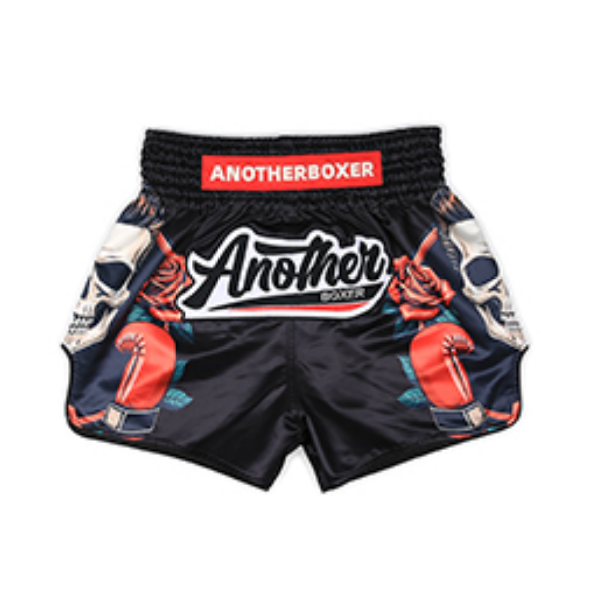 Another Boxer Muay Thai Shorts Another Boxer Black Skull Magician Muay Thai Shorts