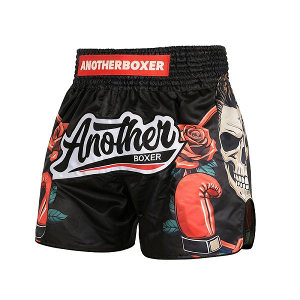 Another Boxer Black Skull Magician Muay Thai Shorts