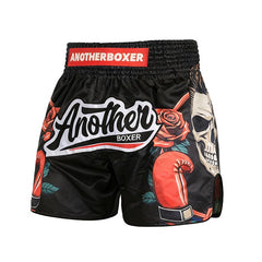 Another Boxer Muay Thai Shorts Another Boxer Black Skull Magician Muay Thai Shorts