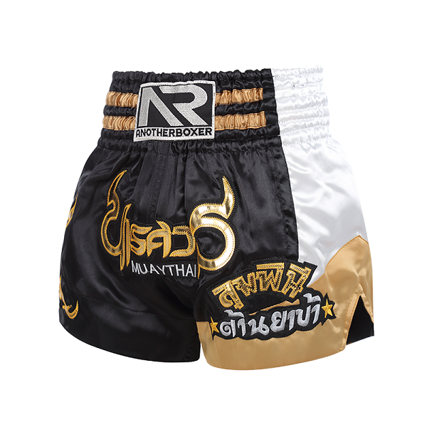 Another Boxer Muay Thai Shorts Black White