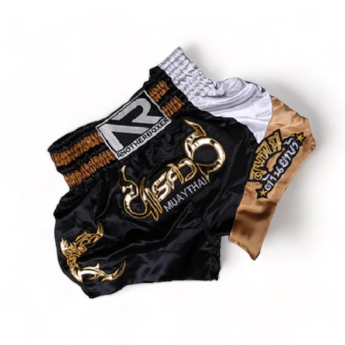 Another Boxer Muay Thai Shorts Black White