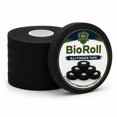 BioRoll Finger Tape BioRoll BJJ Finger Tape 6 Rolls Black