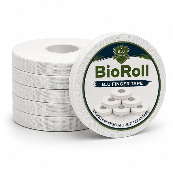 BioRoll Finger Tape BioRoll BJJ Finger Tape 6 Rolls White