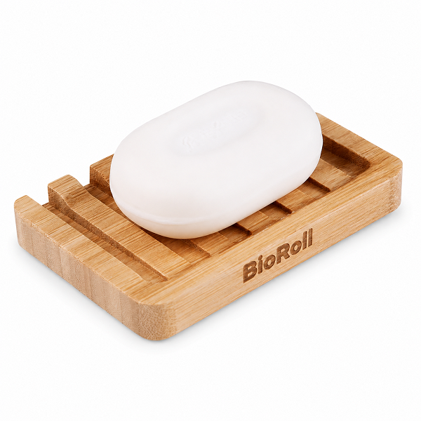 BioRoll Bamboo Soap Dish Tray