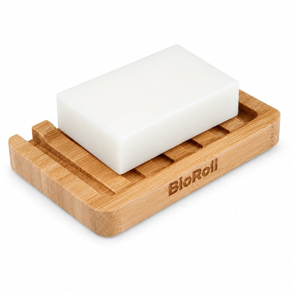 BioRoll Hygiene BioRoll Bamboo Soap Dish Tray