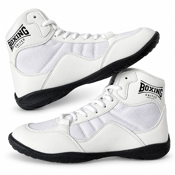Boxing United Boxing Boots Boxing United PowerStep Boxing Shoes White