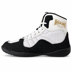 Boxing United Boxing Boots Boxing United PowerStep Boxing Shoes White Black Gold