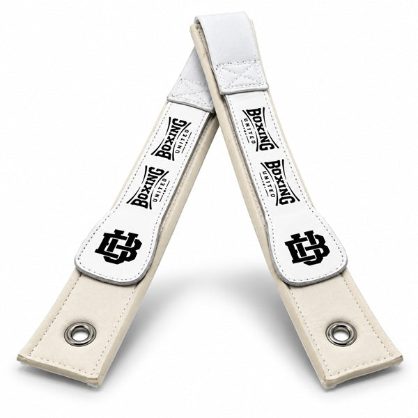 Boxing United Boxing Glove Accessories Boxing United Premium Leather Lace n Loop Converters White