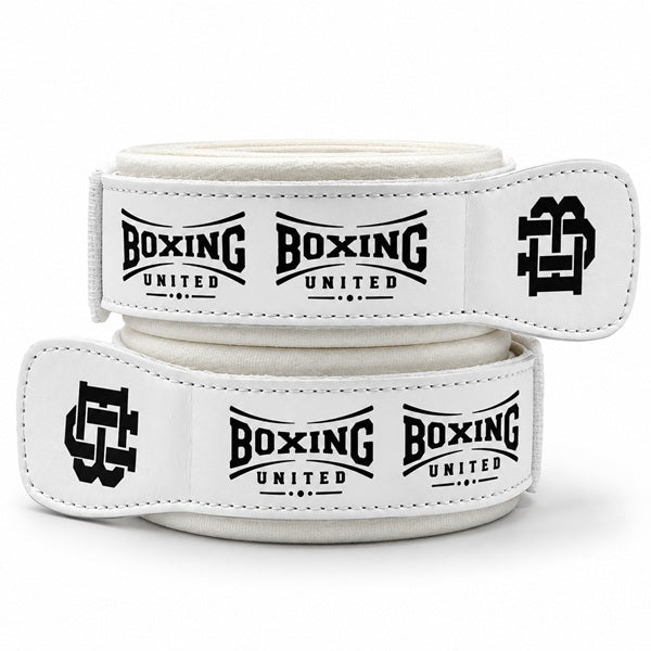 Boxing United Boxing Glove Accessories Boxing United Premium Leather Lace n Loop Converters White