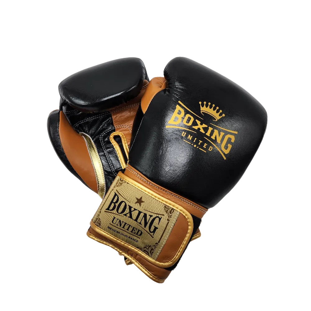 Boxing United Boxing Gloves Black / 12oz Boxing United Mexican Lujo Range Velcro Gloves